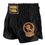 Hardcore Training Classic Muay Thai Kurze Hose Herren Schwarz Weiß Rot Blau...