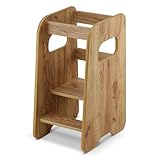 defiPad Lernturm ab 1 Jahr - 3 Stufen Höhenverstellbar, Sicher & Stabil -...