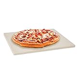 Levivo Pizzastein für Backofen und Grill aus hitzebeständigem Cordierit, zum...