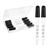 10 Stück Glaspipette 1ml,Silikon Liquid Dropper,Glass Pipette...