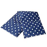 4-Kammer Bio-Dinkelkissen 20x60cm groß - Sterne-blau - Wärmekissen &...