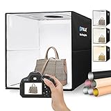 PULUZ Fotobox 40x40cm Faltbare Photography Box mit Dimmbaren 3 Farben...