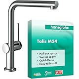 hansgrohe Talis M54 - Küchenarmatur mit Brause ausziehbar, 1 Stahlart,...