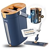 Manoblank Wischmopp Set mit Eimer – Bodenwischer, Wischer Boden, Mop Set mit...