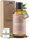 rooted.® BIO Mandelöl 100ml – [100% REINES MANDELÖL KALTGEPRESST] –...