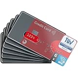 valonic TÜV geprüfte RFID Blocker Schutzhülle - 6 Stück - Sicherheit gegen...
