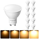 EDISHINE GU10 LED Warmweiss Dimmbar 5W 2700K, 350LM 120° Abstrahwinkel, 50W...