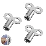 YUGUOLAN 3 Stück Heizkörper Entlüftungsschlüssel, Universal, Silber