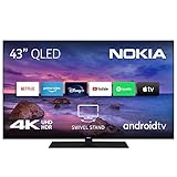 Nokia 43 Zoll (108cm) QLED 4K UHD Fernseher Smart Android TV (WLAN, HDR, Triple...