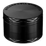 LIHAO Grinder Pollen Crusher schwarz Farbe 4-teiliges Set Krautmühle...