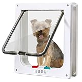 Nobleza - Katzenklappe Hundeklappe 4 Wege Magnet-Verschluss für Katzen,...