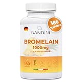 Bandini® Bromelain 10.000 (F.I.P) Hochdosiert 1000 mg je Dosis 180 Kapseln |...