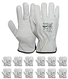 Ruvigrab - Arbeitshandschuh aus natürlichem Blumenleder | Gartenhandschuhe |...