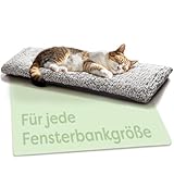 Knupis Katzen Fensterliege Fensterbank rutschfest - Selbstwärmende Katzenmatte...