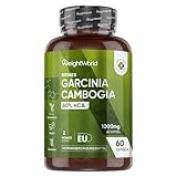 Garcinia Cambogia Fruchtextrakt - 1000mg pro Kapsel - 60% Hydroxycitronensäure...