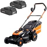 Yard Force LM C37B Akku Rasenmäher mit 37 cm Schnittbreite, 20V 2.5Ah...