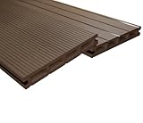 Endorphin® WPC Terrassendielen Komplettset 2-50m² Braun - Mit...