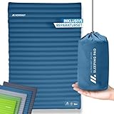 NORDMUT® Isomatte Selbstaufblasend 2 Personen - Outdoor Matratze 10cm Ultra...
