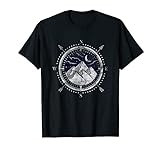 Kompass Urlauber Wandern Zelten Camping Reisenden Natur T-Shirt