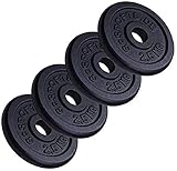 ScSPORTS® Hantelscheiben - Set, 2/4/5/10/15/20 kg, Ø 30/31 mm, Gusseisen -...
