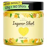 Ingwer Shot, für bis zu 160 fruchtig scharfe Ingwer Kurkuma Shot, reich an Zink...