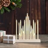 SALCAR LED Adventsleuchter, Stern Lichterbogen weiß, Schwibbogen als...