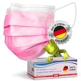 kela OP-Maske - 50x Medizinische Maske Pink/Rosa | 100% Made in Germany |...