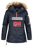 Geographical Norway Damen Boomera Jacke, Navy BLAU, XXL