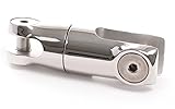 Nautika Ankerwirbel 96 mm für 10-13 mm Kette Edelstahl Ankerkette Wirbel 360...