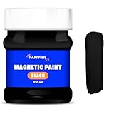 7 Artists Magnetische Tafelfarbe Schwarz 230 ml Magnetfarbe Extra Stark auf...