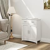 EUGAD Badezimmerschrank Badschrank Beistellschrank Kommode Mehrzweckschrank, mit...