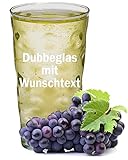 Beschdstoff Dubbeglas mit Wunschtext 0,5 Liter | Pfälzer Schoppenglas selbst...