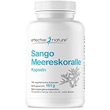 Sango Meereskoralle Kapseln - 180 Stk. - Calcium & Magnesium im optimalen...