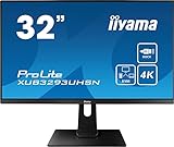 Iiyama Prolite XUB3293UHSN-B1 80cm (31,5') IPS LED-Monitor 4K UHD (HDMI,...