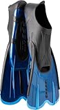 CRESSI Agua Fins Blue_Short, 43/44 - Self-Adjusting Flossen für Tauchen, Apnoe,...