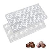 2 Stück Transparent Schokoladenform Loch Schokolade Form Pralinenform DIY...