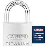 ABUS Vorhängeschloss Titalium 64TI/40 - Kellerschloss mit Schlosskörper aus...