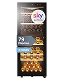 Haier Weinklimaschrank 50 SERIE 5 HWS79GDG I Weinkühlschrank für 79 Flaschen I...