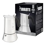 Bialetti - New Venus Induction, Edelstahl Herd Espresso-Kaffeemaschine, Geeignet...