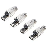 FGB 10 Gbps RJ45 CAT7 Netzwerkstecker Lan Stecker LSA Geschirmt RJ45 Stecker...