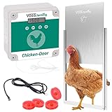 VOSS.farming Set Chicken-Door automatische Hühnertür + Alu Hühnerklappe 300 x...