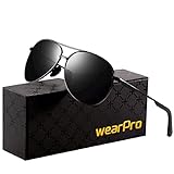 wearPro Sonnenbrille-Herren-Damen-Pilotenbrille-Polarisiert Fliegerbrille...