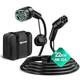 GONEO Typ 2 Ladekabel, 22kW 32A 5M 3 Phasig Ladekabel Typ 2 Modus 3, Typ 2 auf...