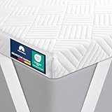 Hochwertiger Topper 80x200cm 5cm hoch - Matratzentopper mit weicher, kühlender...