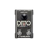 TC Helicon DITTO MIC LOOPER Einfach zu bedienendes Looper-Pedal mit zwei Tasten...
