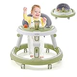 3 in1Lauflernhilfe,Babywalker Höhenverstellbar & Klappbar,Anti-Rollove...