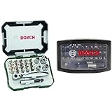 Bosch 26tlg. Schrauberbit- und Ratschen-Set (Extra harte Qualität, Zubehör...