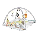 Fisher-Price 5-Sinnes Spieldecke | Spielmatte Baby mit Spielbogen und Musik |...