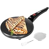 Crepes Maker | Cool-Touch-Griff | Antihaftbeschichtung | 20 cm Durchmesser |...
