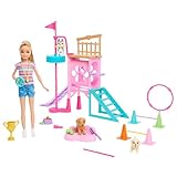 BARBIE und jüngere Schwester Stacie - Spielset mit Hündchen-Hindernisparcours...